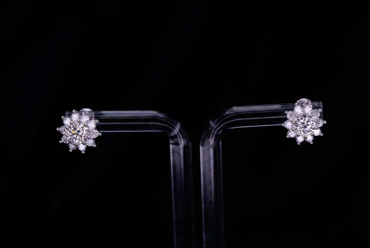 MOISSANITE WHITE SUNFLOWER