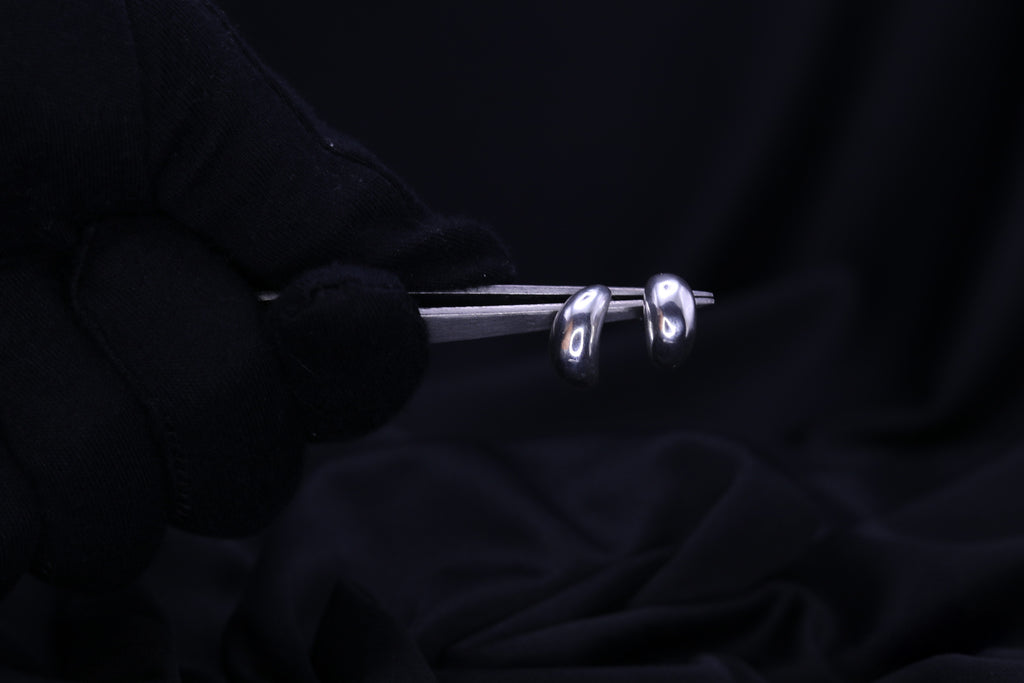 TEARDROP STUDS SIL-38