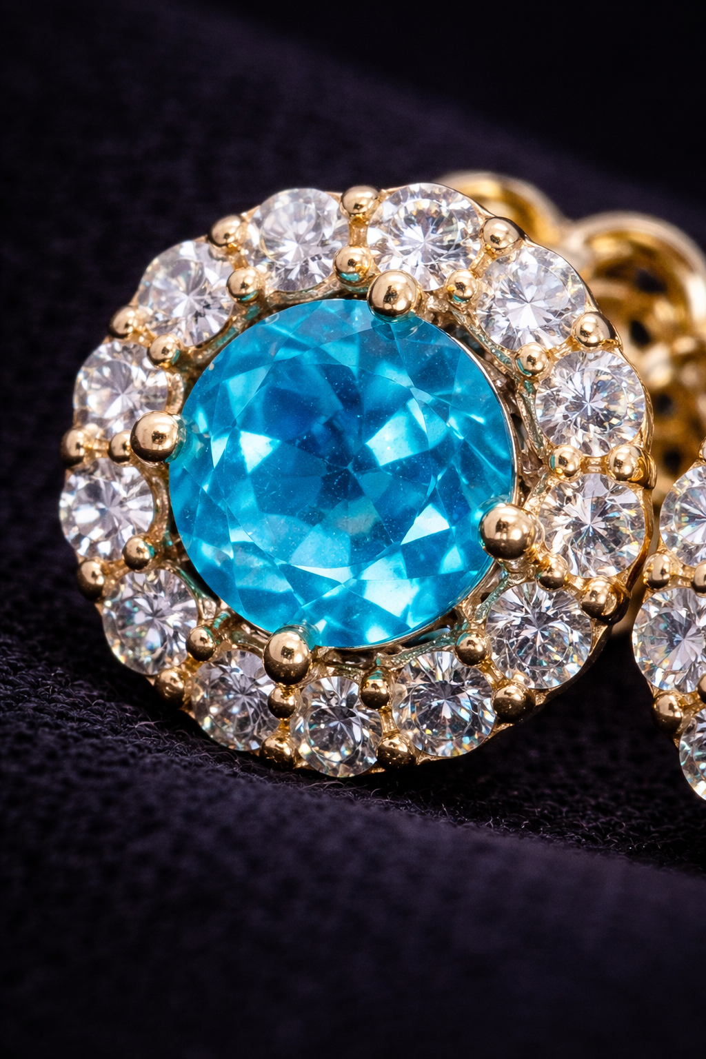 BLUE TOPAZ STUDS