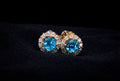 BLUE TOPAZ STUDS