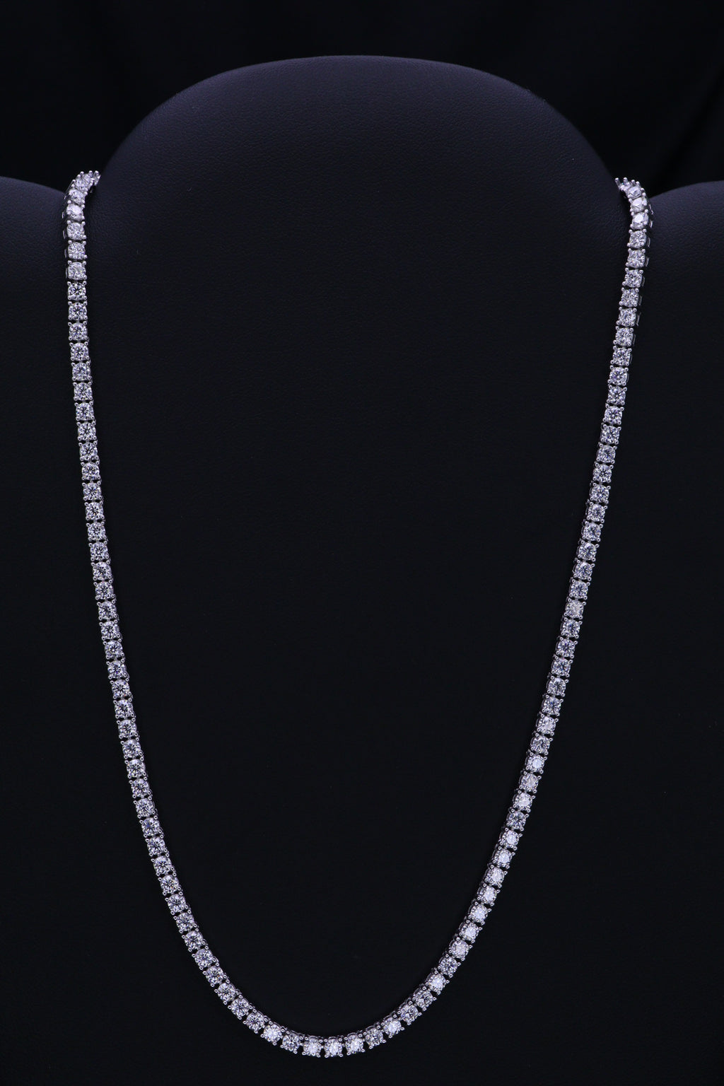 MOISSONITE NECKLACE 3MM-18IN