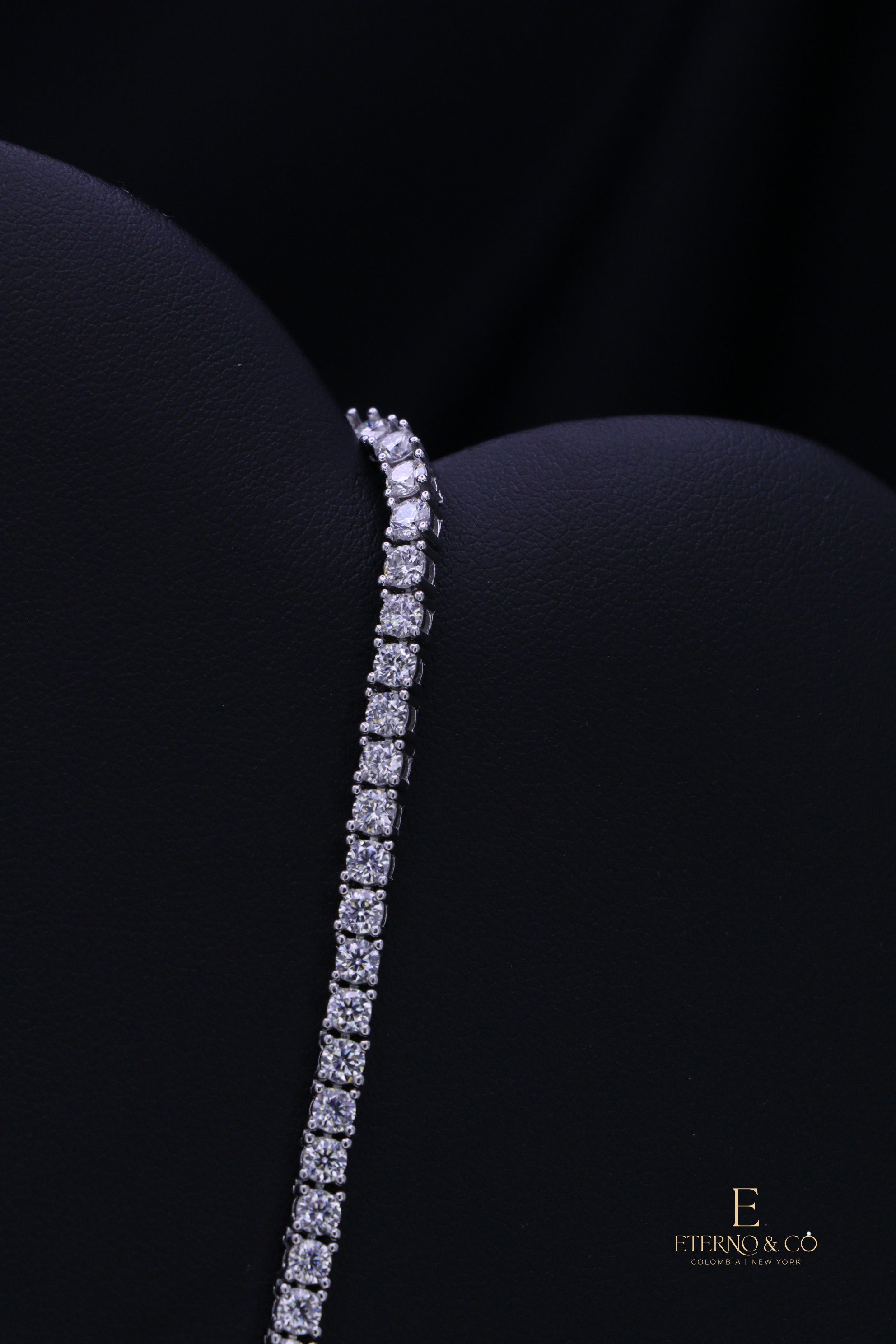 MOISSONITE NECKLACE 3MM-18IN