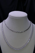 CADENA DE PLATA Y DIAMANTES (PENDIENTE N )