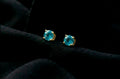 BLUE TOPAZ STUDS