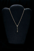TWIN BAR NECKLACE 18K